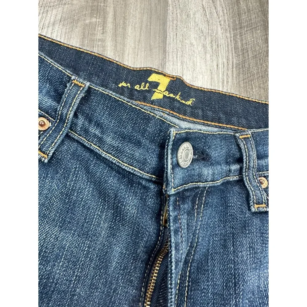 7 For All Mankind Bootcut Jeans Blue Made in USA — Size 32